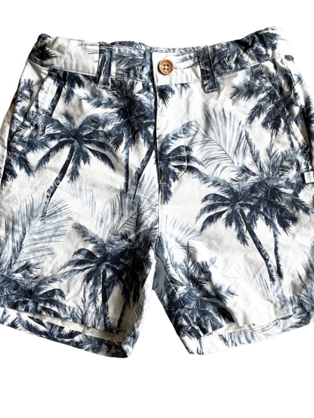 Entire Closet $5! Posh Peanut Boy's Kid's Russell Blue Palm Trees Shorts - 5T